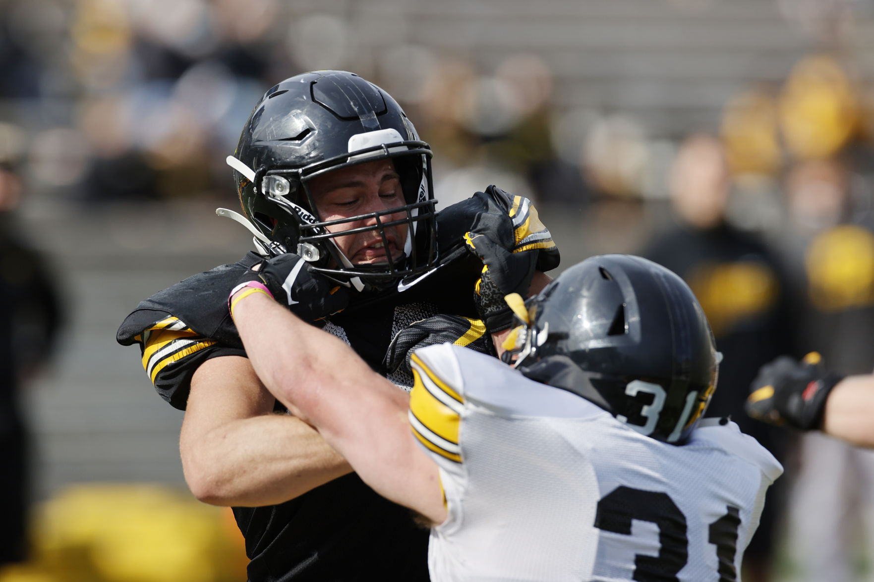 HAWKEYE FOOTBALL SPRING PRACTICE NO. 9
